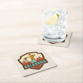 State Pride | Oklahoma Vierkante Kartonnen Onderzetter (Insitu)