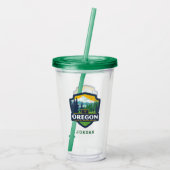 State Pride | Oregon Acryl Drinkbeker (Achterkant)