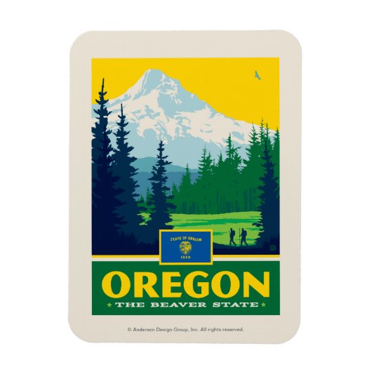 State Pride | Oregon Magneet (Verticaal)