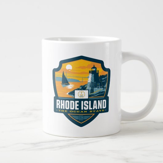 State Pride | Rhode Island Extra Grote Beker (Rechts)