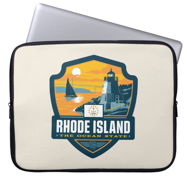 State Pride | Rhode Island Laptop Sleeve (Voorkant)