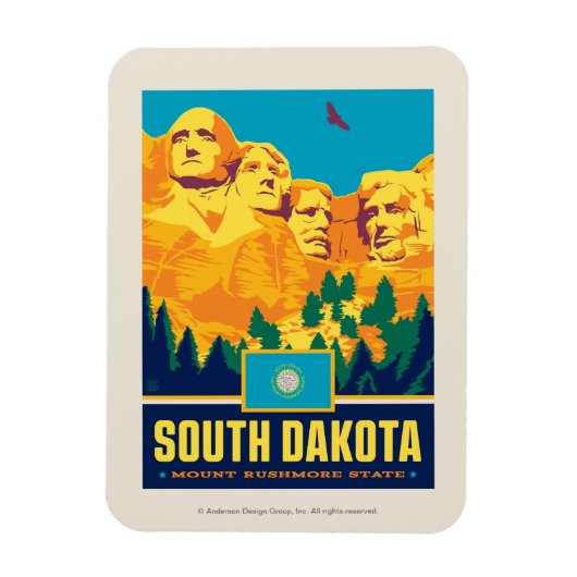 State Pride | South Dakota Magneet (Verticaal)