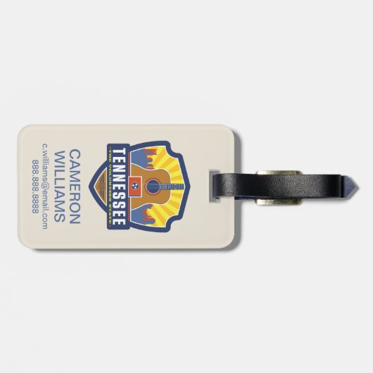State Pride | Tennessee Bagagelabel (Achterkant horizontaal)