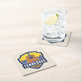 State Pride | Tennessee Vierkante Kartonnen Onderzetter (Insitu)