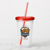 State Pride | Texas Acryl Drinkbeker (Achterkant)