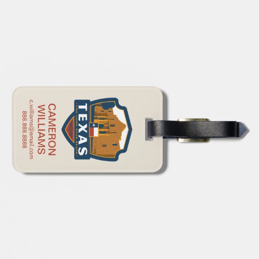 State Pride | Texas Bagagelabel (Achterkant horizontaal)