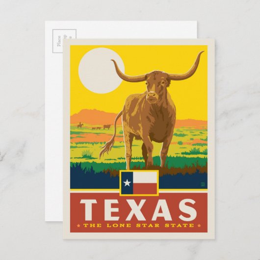 State Pride | Texas Briefkaart (Voorkant / Achterkant)