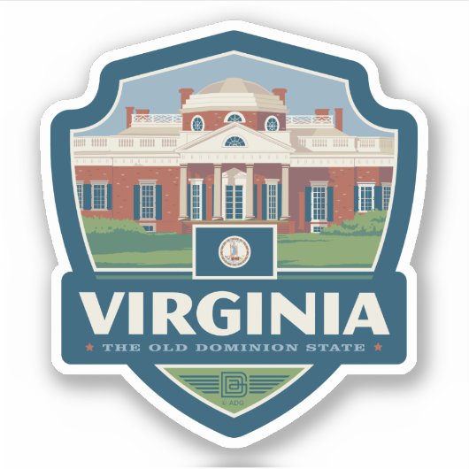 State Pride | Virginia Sticker (Voorkant)