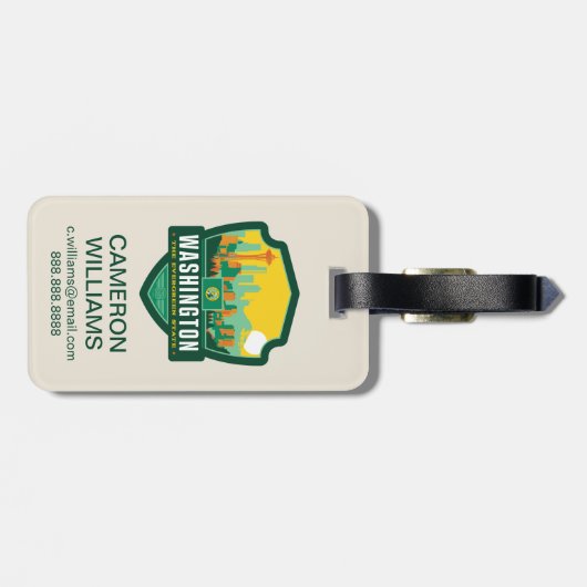 State Pride | Washington Bagagelabel (Achterkant horizontaal)