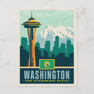 State Pride   Washington Briefkaart