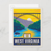 State Pride | West Virginia Briefkaart (Voorkant / Achterkant)