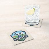 State Pride | Wisconsin 2 Vierkante Kartonnen Onderzetter (Insitu)