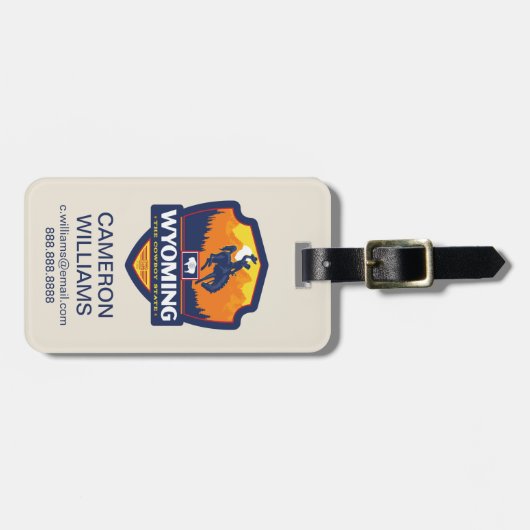 State Pride | Wyoming Bagagelabel (Voorkant horizontaal)