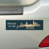 State Proud Texas Gold Bumpersticker (Op auto)