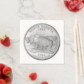 State Quarter North Dakota Servetten (Insitu)