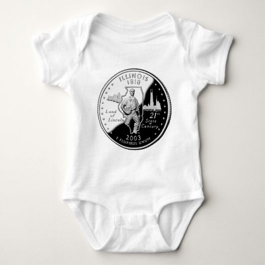 State Quarter van Illinois Reverse Side Faux Romper (Voorkant)