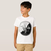 State Quarter van Illinois Reverse Side Faux T-shirt (Voorkant volledig)
