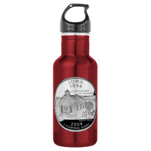 State Quarter van Iowa achterzijde nep Waterfles