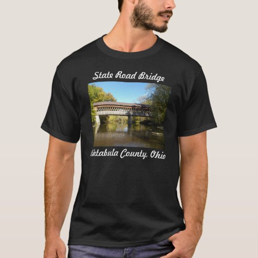 State Rd Bridge Ashtabula County Ohio T-shirt (Voorkant)