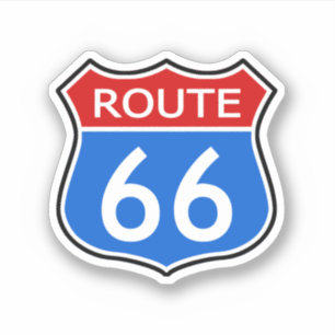 State Route 66 Reizen Sticker