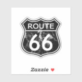 State Route 66 Travel Sticker vervaagd (Vel)
