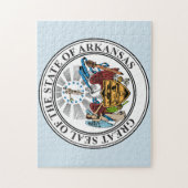State Seal of Arkansas. Legpuzzel (Verticaal)