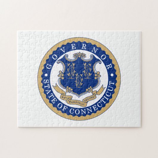 State Seal of Connecticut. Legpuzzel (Horizontaal)