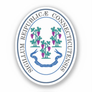 State seal of Connecticut, Verenigde Staten Sticker