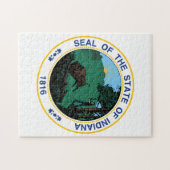State Seal of Indiana. Legpuzzel (Horizontaal)