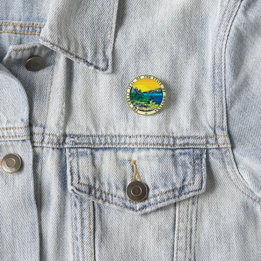 State Seal of Montana (VS) Ronde Button 3,2 Cm (In situ)