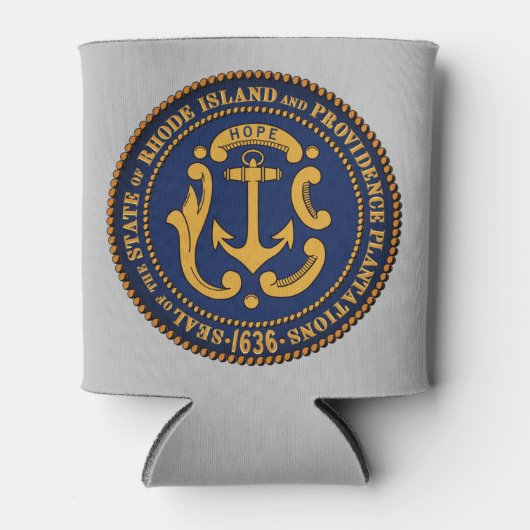 State Seal of Rhode Island Blikjeskoeler (Voorkant)