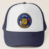 State Seal of Wisconsin Trucker Pet (Voorkant)