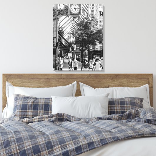 State-set-scène| Zwart-wit portret canvas (Insitu (Slaapkamer))