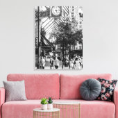 State-set-scène| Zwart-wit portret canvas Afdruk (Insitu (Woonkamer))