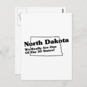 State Slogan North Dakota Briefkaart (Voorkant / Achterkant)