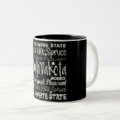 State/South Dakota Two-Tone Coffee Mok (Voorkant rechts)