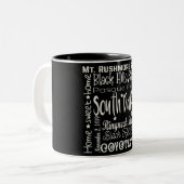 State/South Dakota Two-Tone Coffee Mok (Voorkant links)