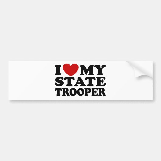 State Trooper Bumpersticker (Voorkant)
