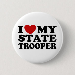 State Trooper Ronde Button 5,7 Cm