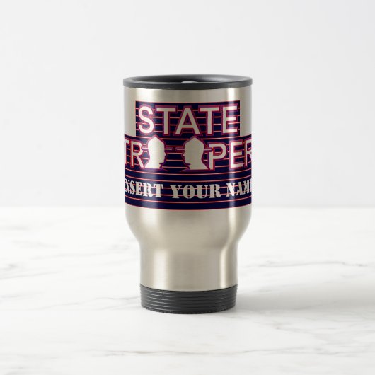 State Trooper Travel Mug 2018 (Insérez Votre Nom) (Centre)