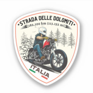 Statelijke weg 48 van de Dolomieten 1 Sticker