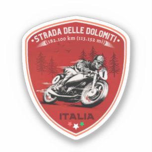 Statelijke weg 48 van de Dolomieten Sticker