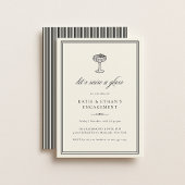 Stately Raise A Glass Invitation
