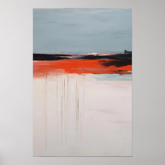 Statement Brushstroke Art - Bold Stroke Art Poster