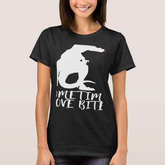 Statement Dinosaur Valentine's Day Heart T-shirt (Voorkant)