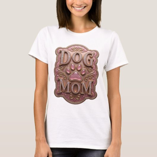 Statement Goud HOND MOEDER Statement Ontwerp T-shirt (Voorkant)