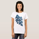 Statement Grijs BLUE TREE 3D Tekstkunst T-shirt (Voorkant volledig)