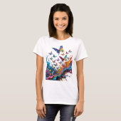 Statement Zilver ABSTRACTE KUNST Custom T-shirt (Voorkant volledig)