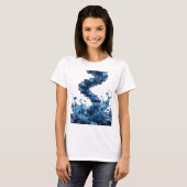 Statement Zilver ABSTRACTE KUNST Statement T-shirt (Voorkant volledig)