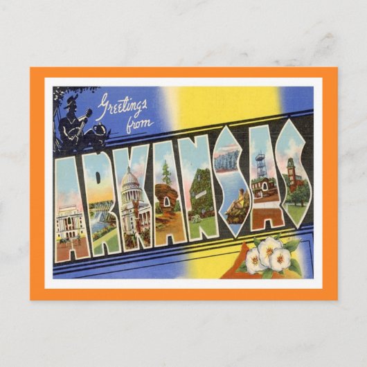 Staten Arkansas Briefkaart (Voorkant)